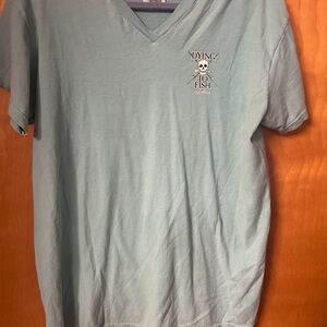 Comfort Colors Seafoam V-Neck Men's Tee